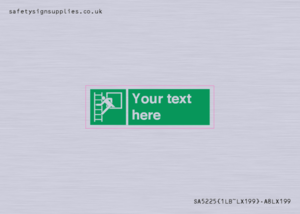 Custom Emergency Escape Ladder Sign